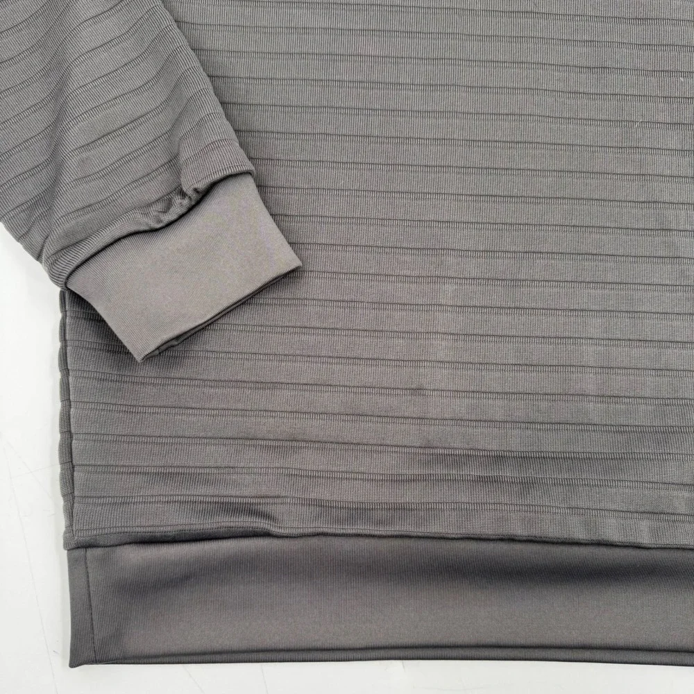 Antigua MCC Michelbook Mens Pullover Golf Sweater Quarter Zip Size M‎ Gray